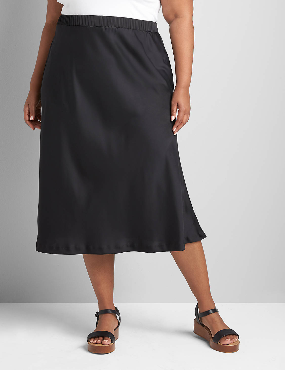 Satin Slip Skirt Product Image 3