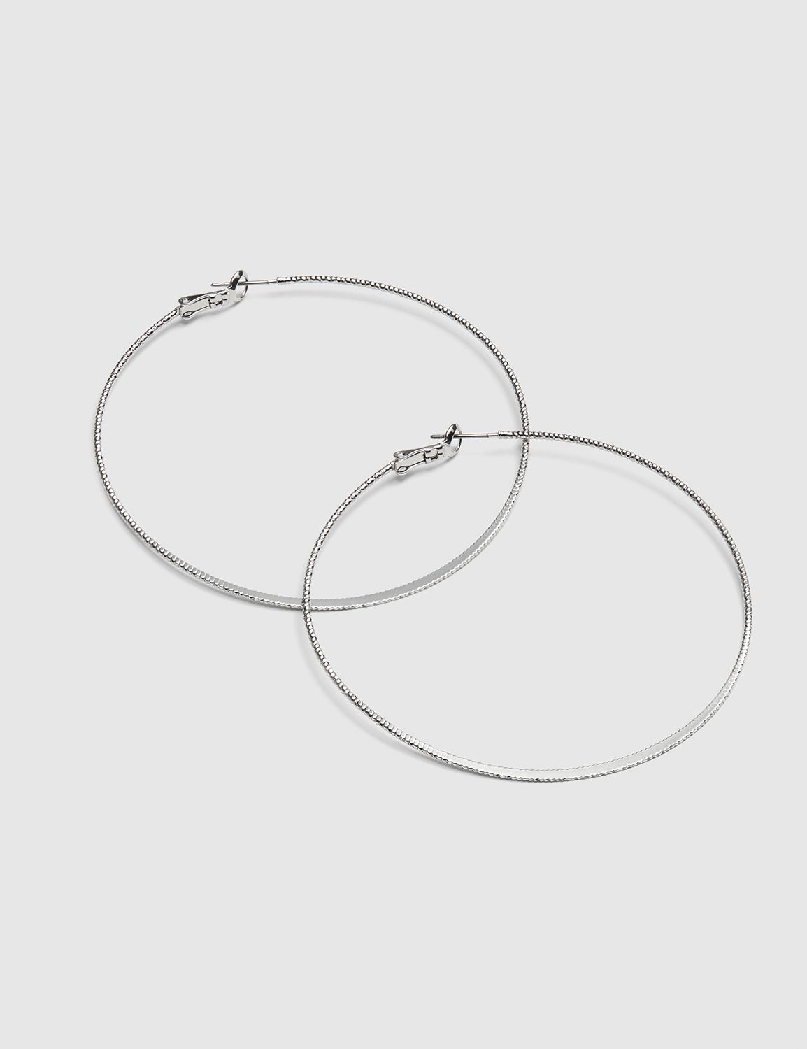 Extra Large Diamond Cut hoop Product Image 1