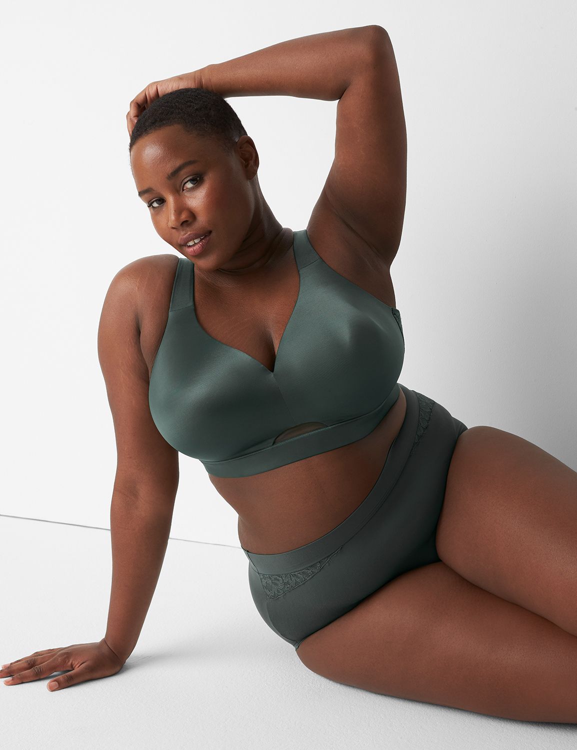 Bliss Bralette in SAGE by Lotus Tribe / Soft Fit Underband Flattering Style  Super Comfy Breathable Natural Fiber Bra for the Nature Lover 
