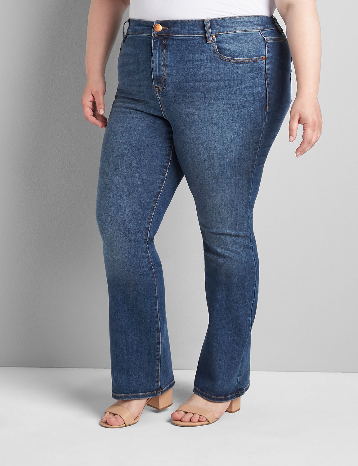 Straight Fit High-Rise Boot Jean Product Image 1