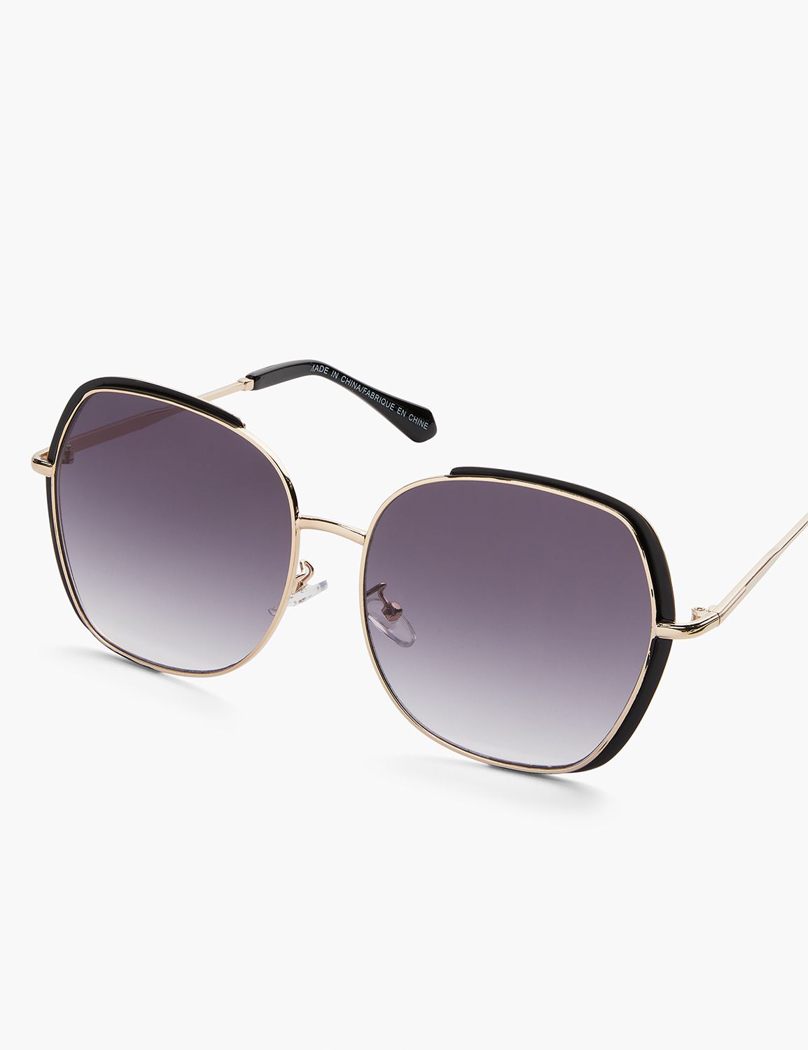 Oversized Metal Detail Sunglass Product Image 1