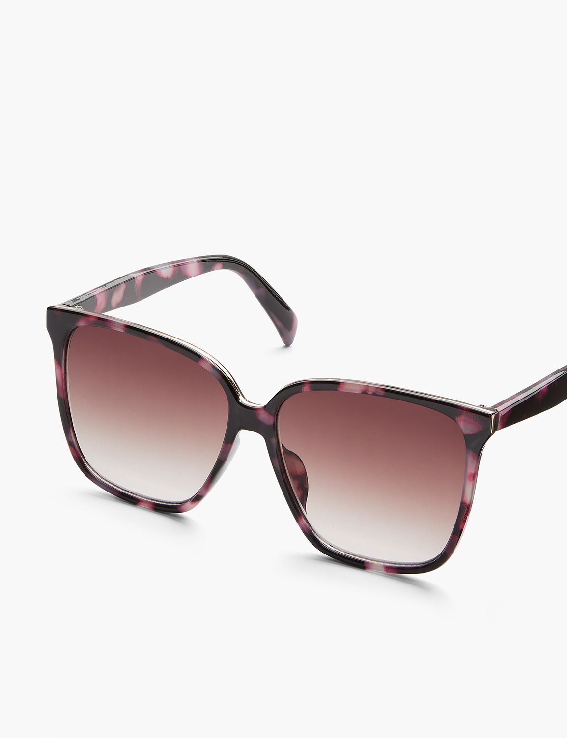 Purple Tort Cateye Sunglass:Natural Tortise:ONESZ Product Image 1