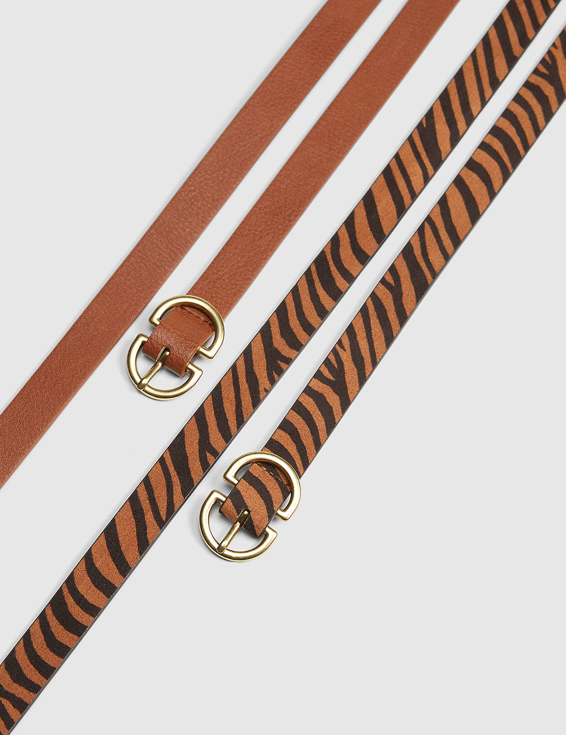 MIX AND MATCH SKINNY BELTS:Cognac:14/16 Product Image 1