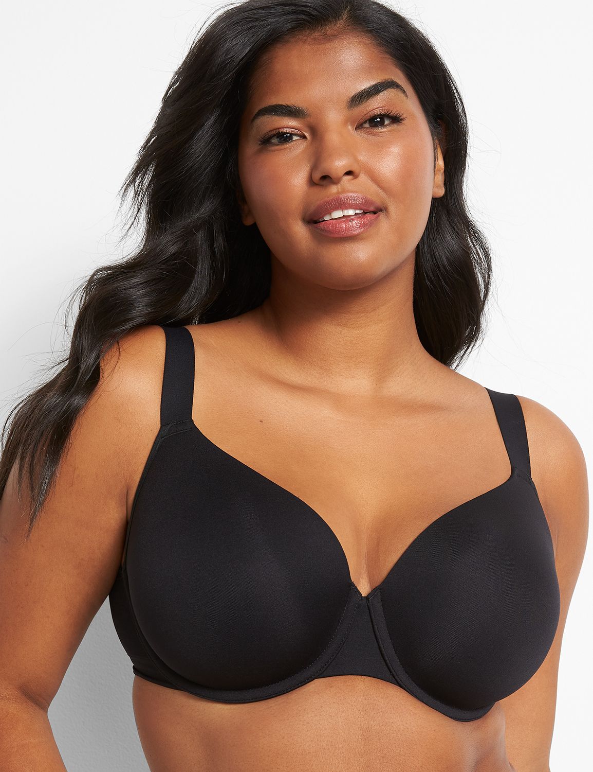 Cacique 42D No Wire Lightly Lined T-Shirt Bra Black Wireless Size undefined  - $20 - From Stephanie