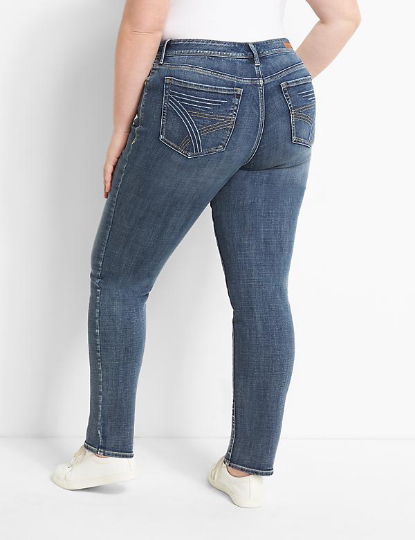 New LANE BRYANT $80 Black Destructed Sequin Backed Girlfriend Jeans Plus 22W 24W 