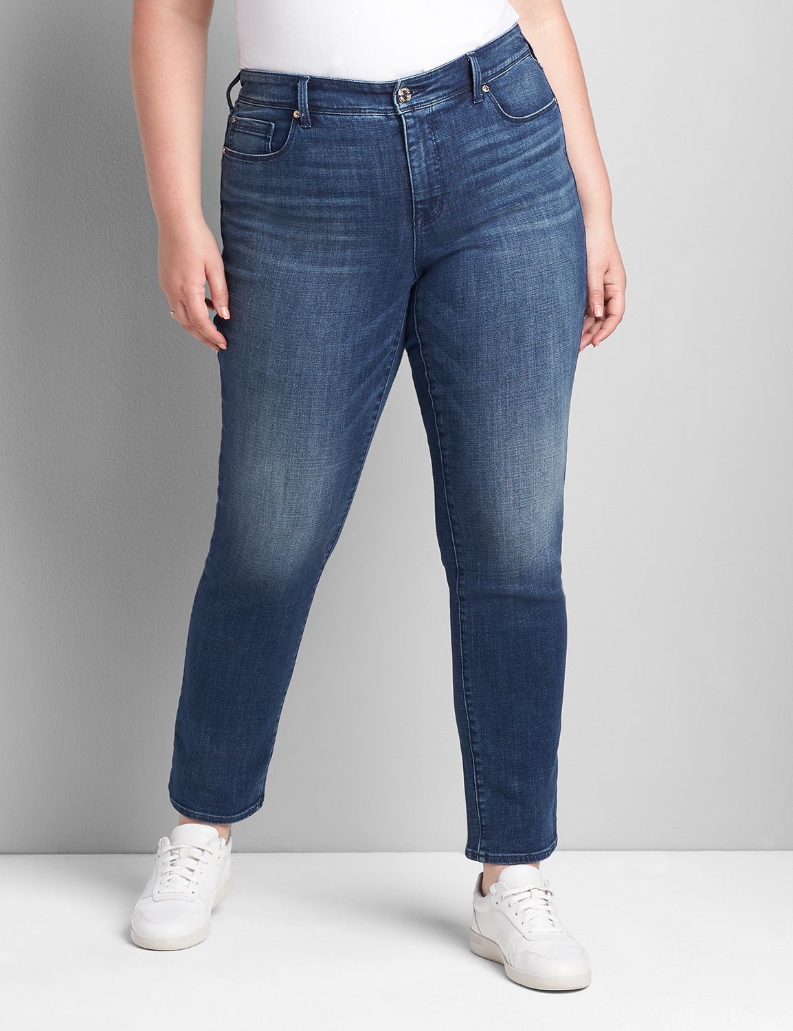 Seven7 Straight Jean - Embellished Dark Wash Product Image 4
