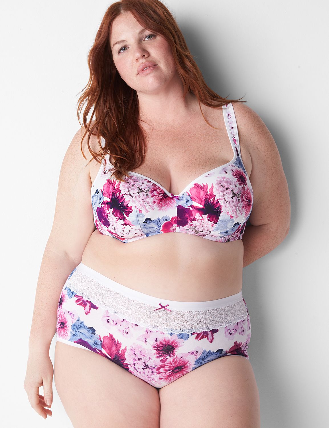 Cotton High Waist Brief Stretch Lac Product Image 1