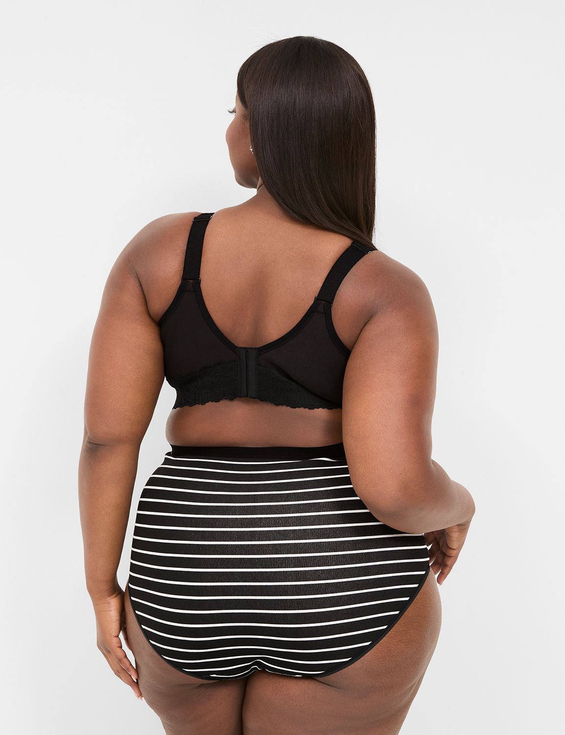 Cotton High Waist Brief Stretch Lac Product Image 2