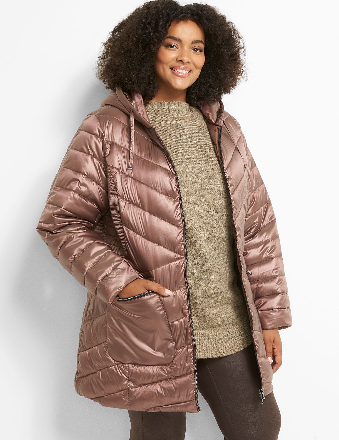 Bernardo packable hot sale puffer