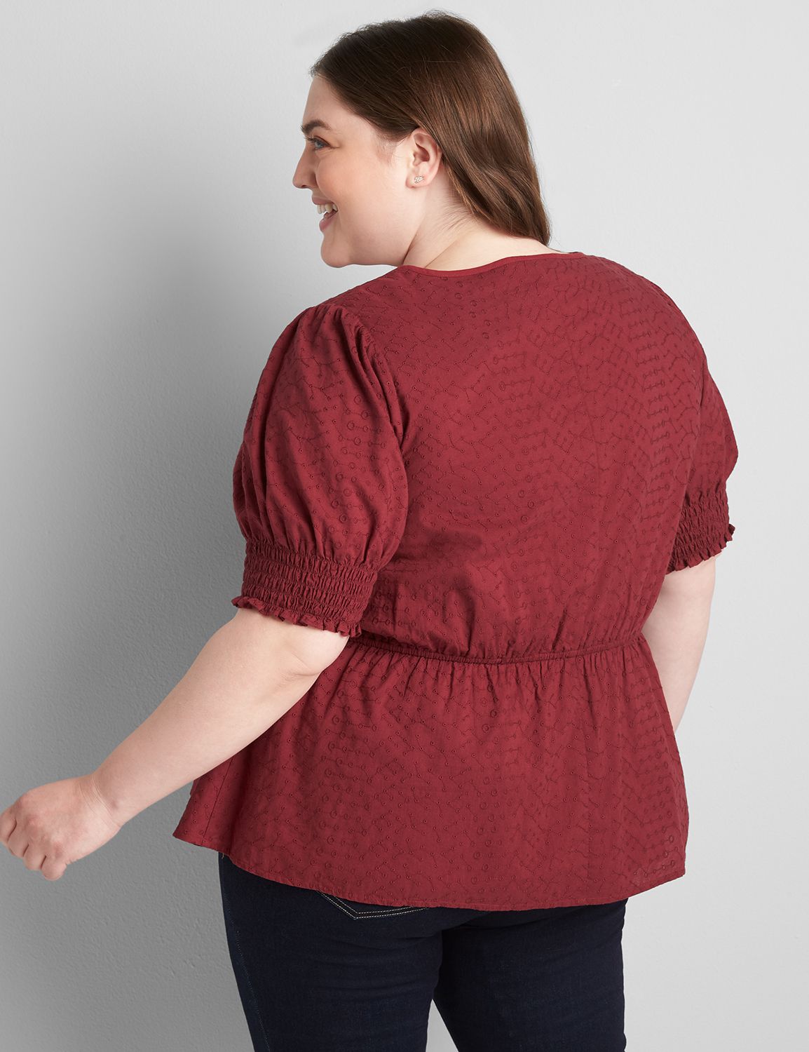 Button-Down Babydoll Top Product Image 2