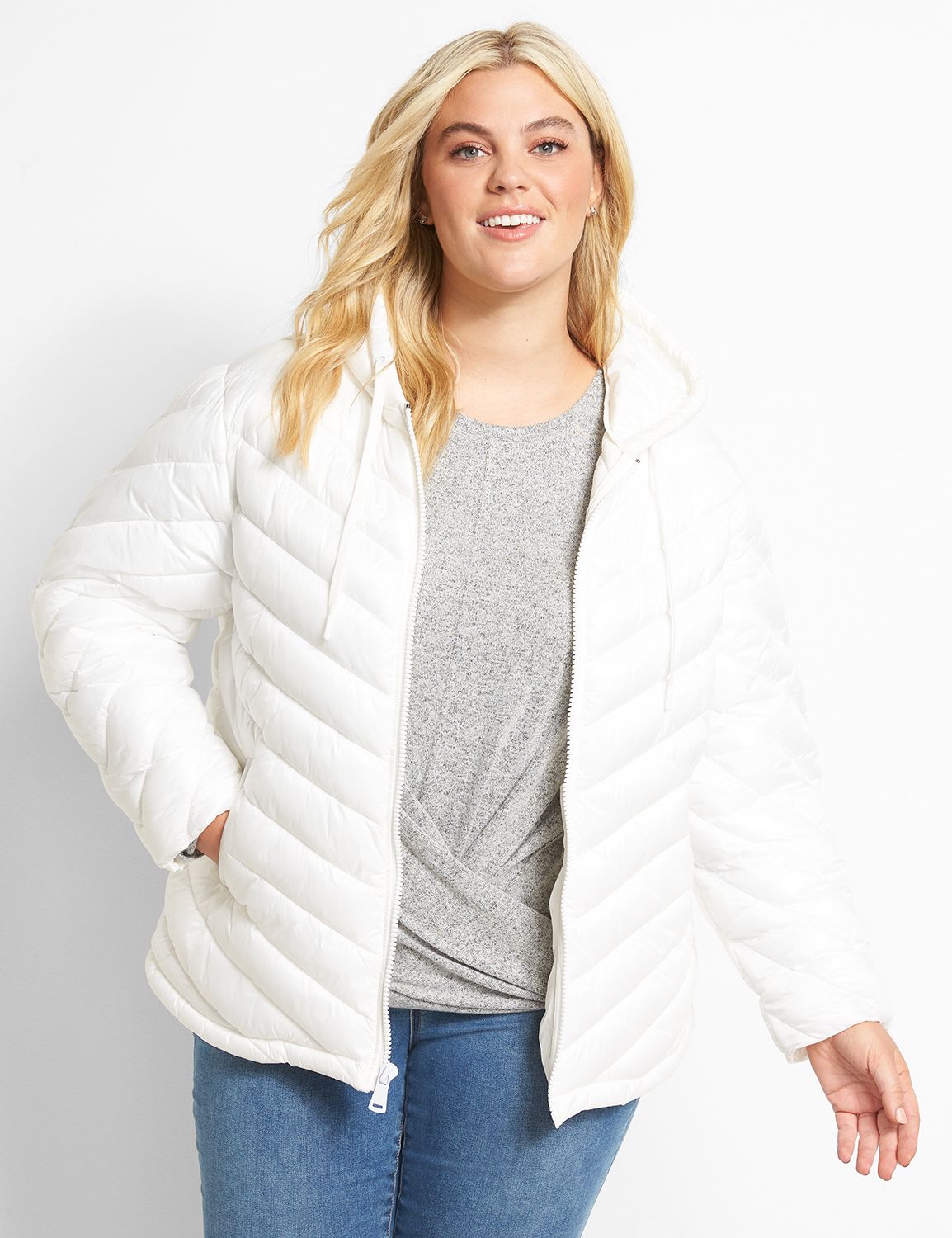 Lane bryant packable hot sale puffer jacket