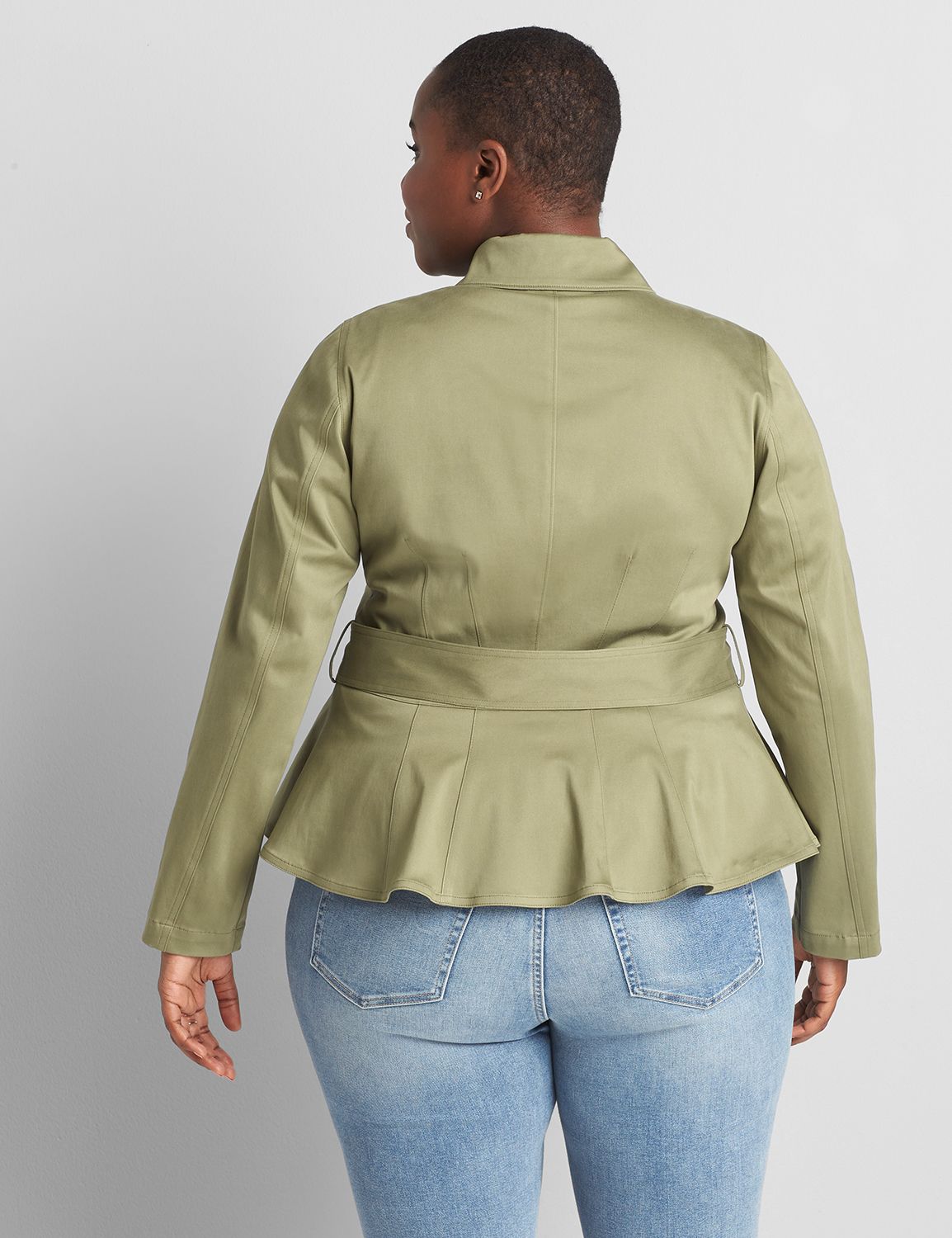 Lane bryant peplum jacket sale