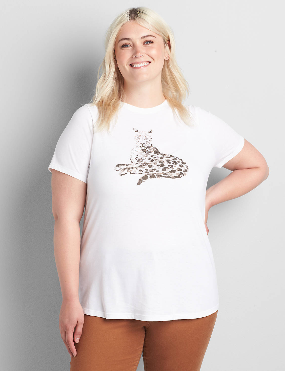 Lounging Cheetah Graphic Tee Product Image 1