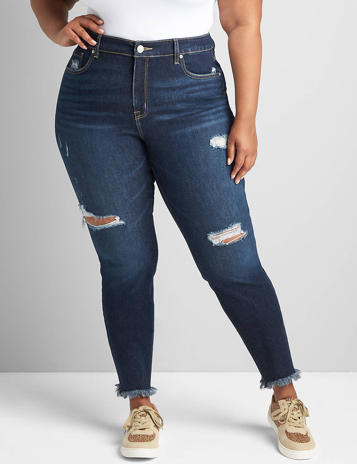 Curvy Fit High-Rise Skinny Jean Product Image 1