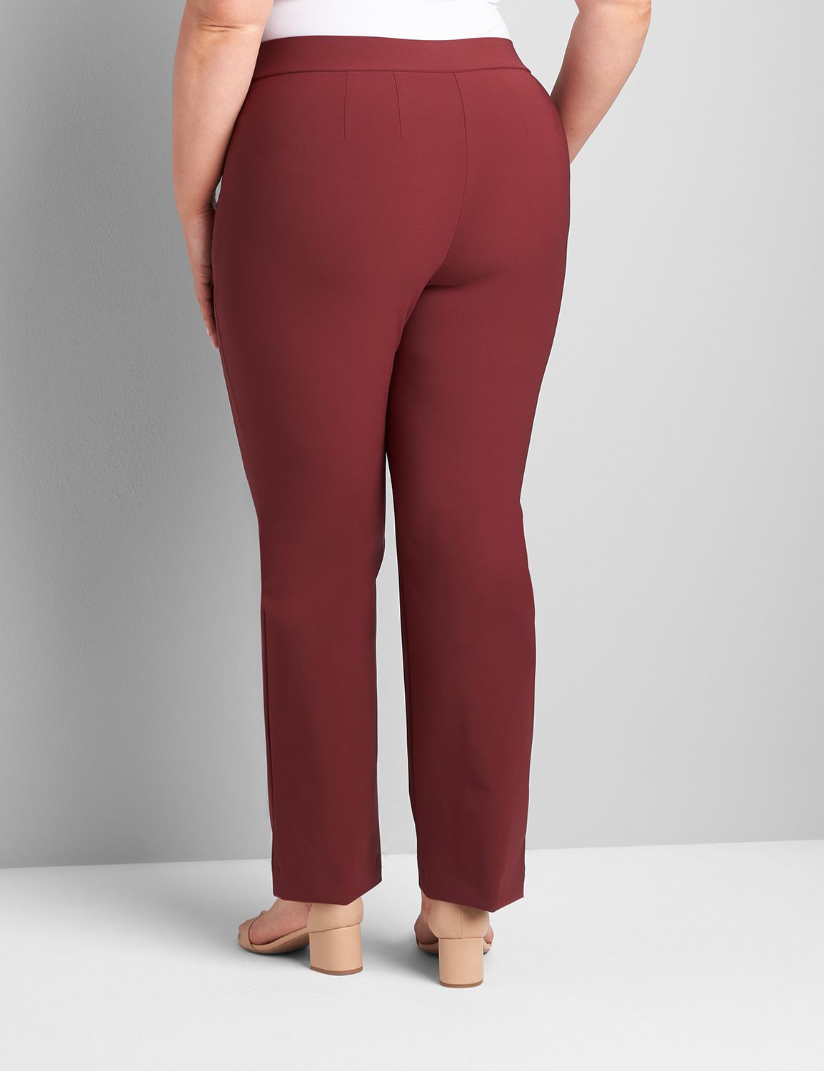 On-The-Go Straight Pant 1121747:PANTONE Zinfandel:12 Product Image 2