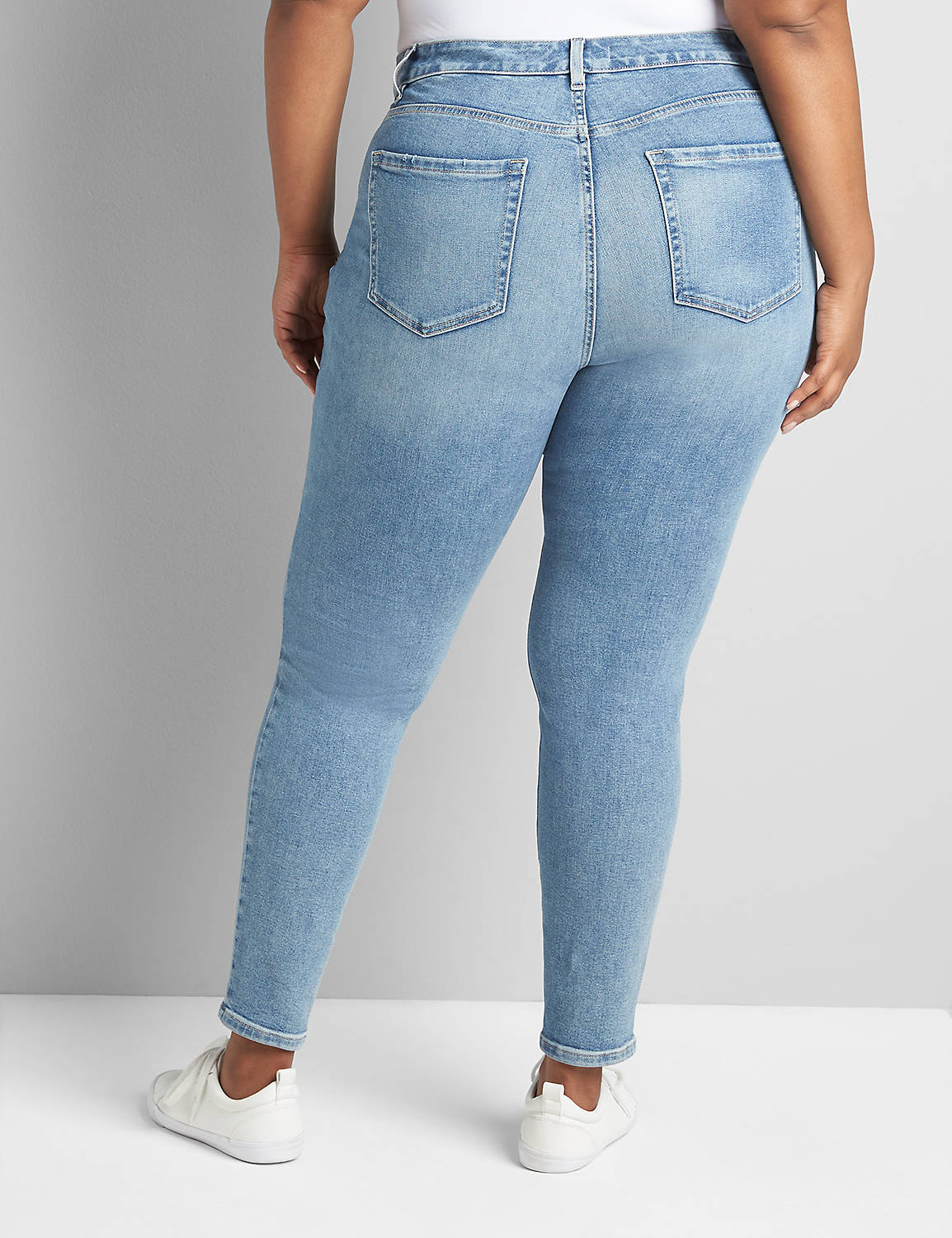 Curvy Fit High-Rise Skinny Jean- Light Wash Product Image 2