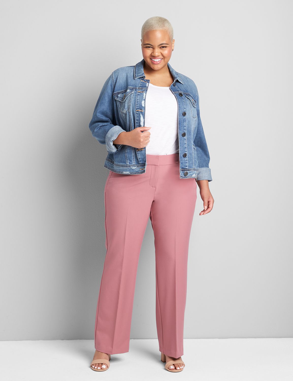 Lane bryant best sale pink pants