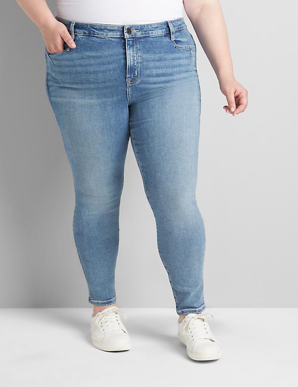 Straight Fit High-Rise Skinny Jean- Light Wash