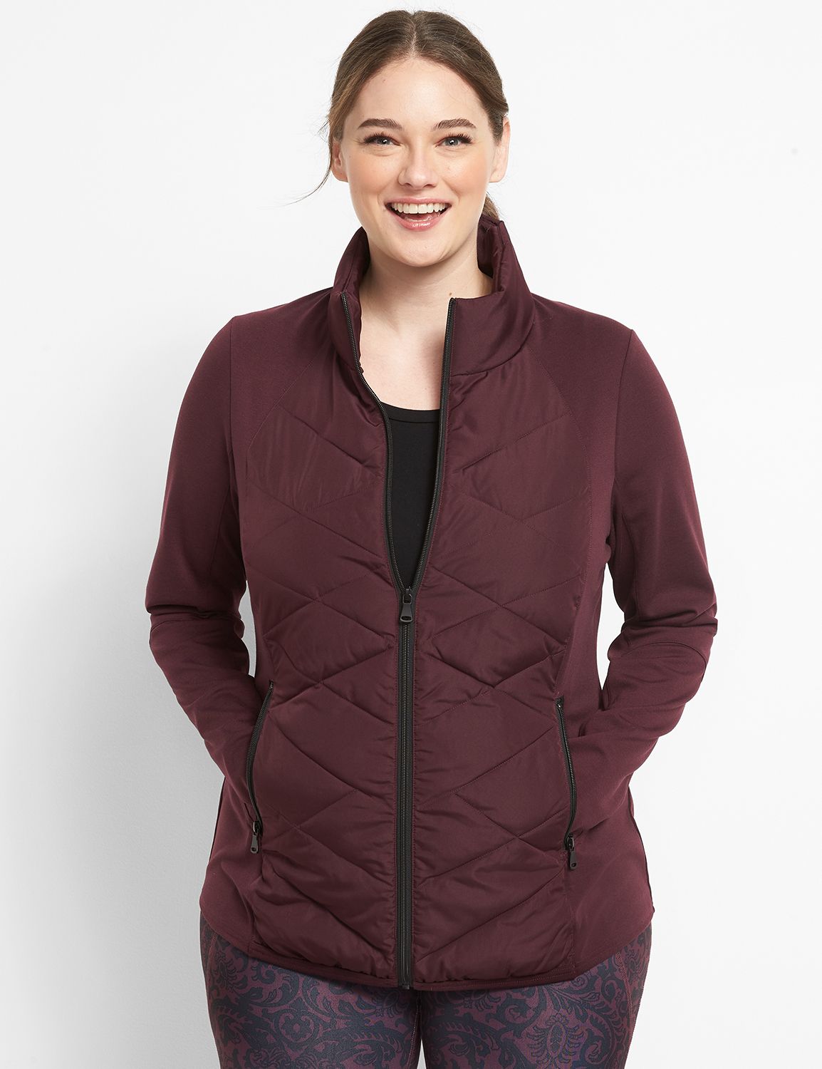 1123137 Sport Puffer Knit Jacket Product Image 1