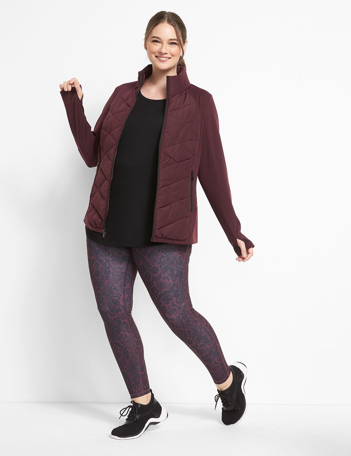 1123137 Sport Puffer Knit Jacket Product Image 3