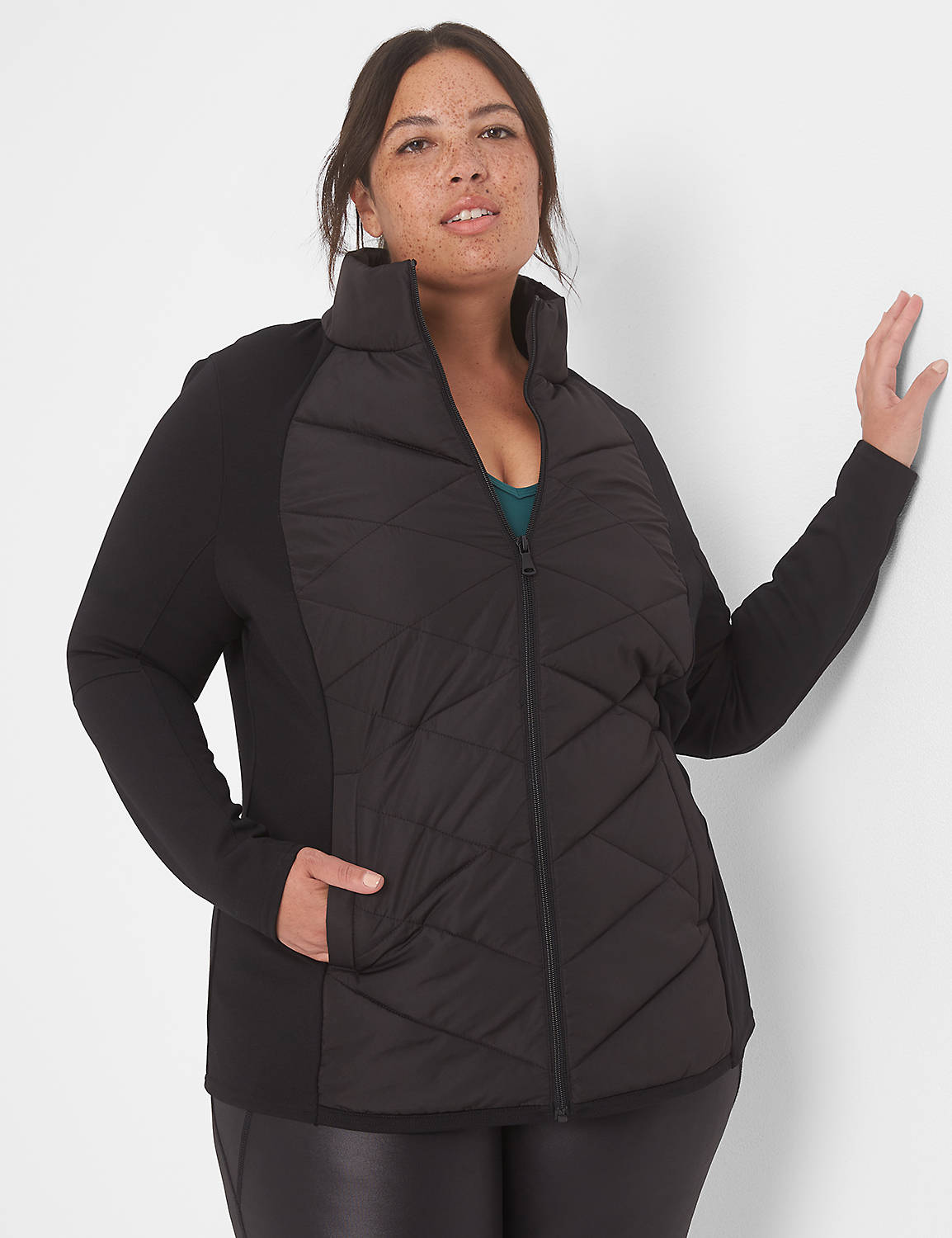 1123137 Sport Puffer Knit Jacket Product Image 3