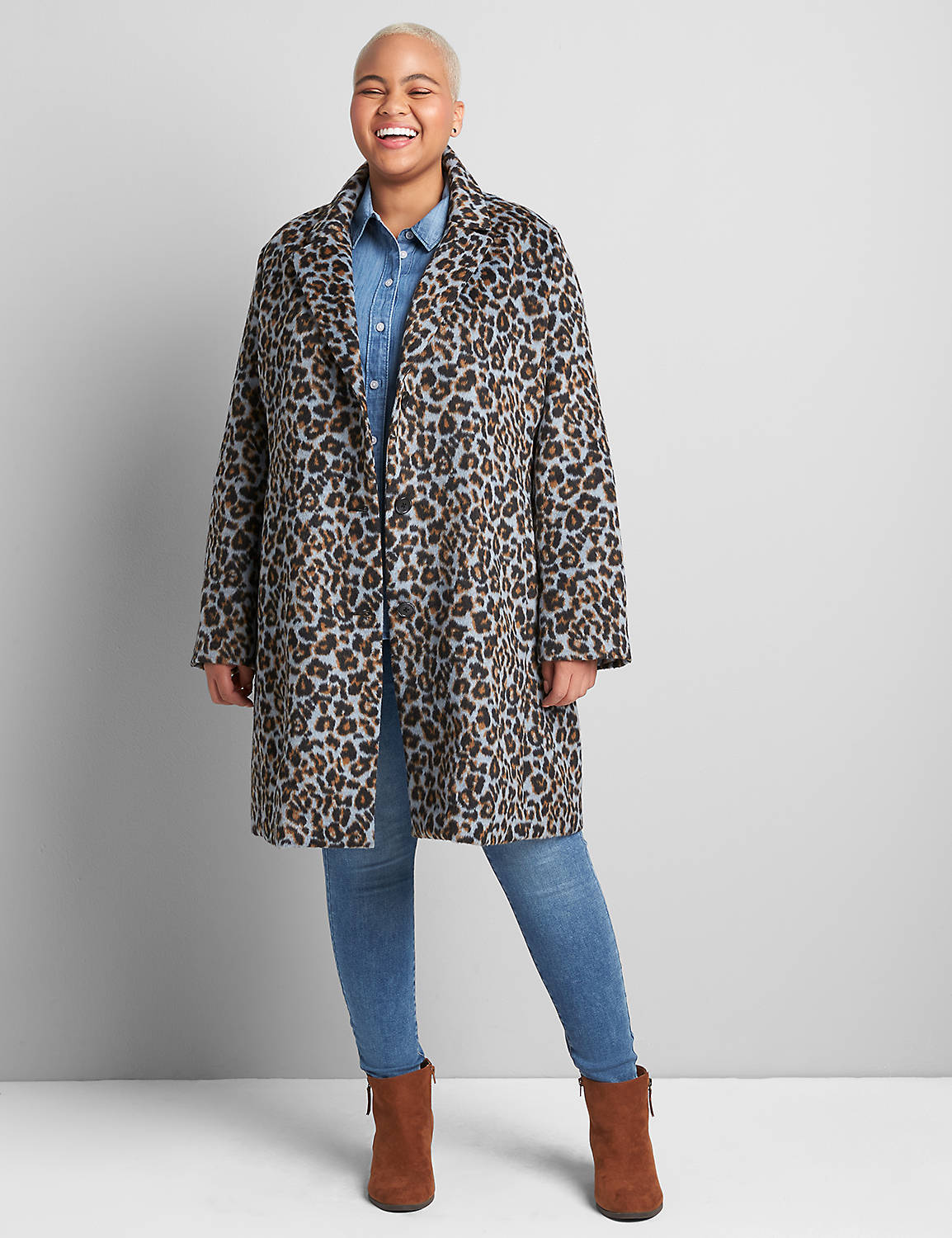 Bernando-Faux Wool Leopard Coat 112 Product Image 3