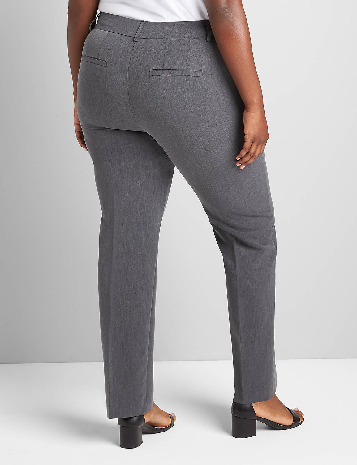 The Perfect Drape Straight Fit Straight with Magic Waistband - Deluxe 1122733:B65 Dark Heather Grey:12 Product Image 2