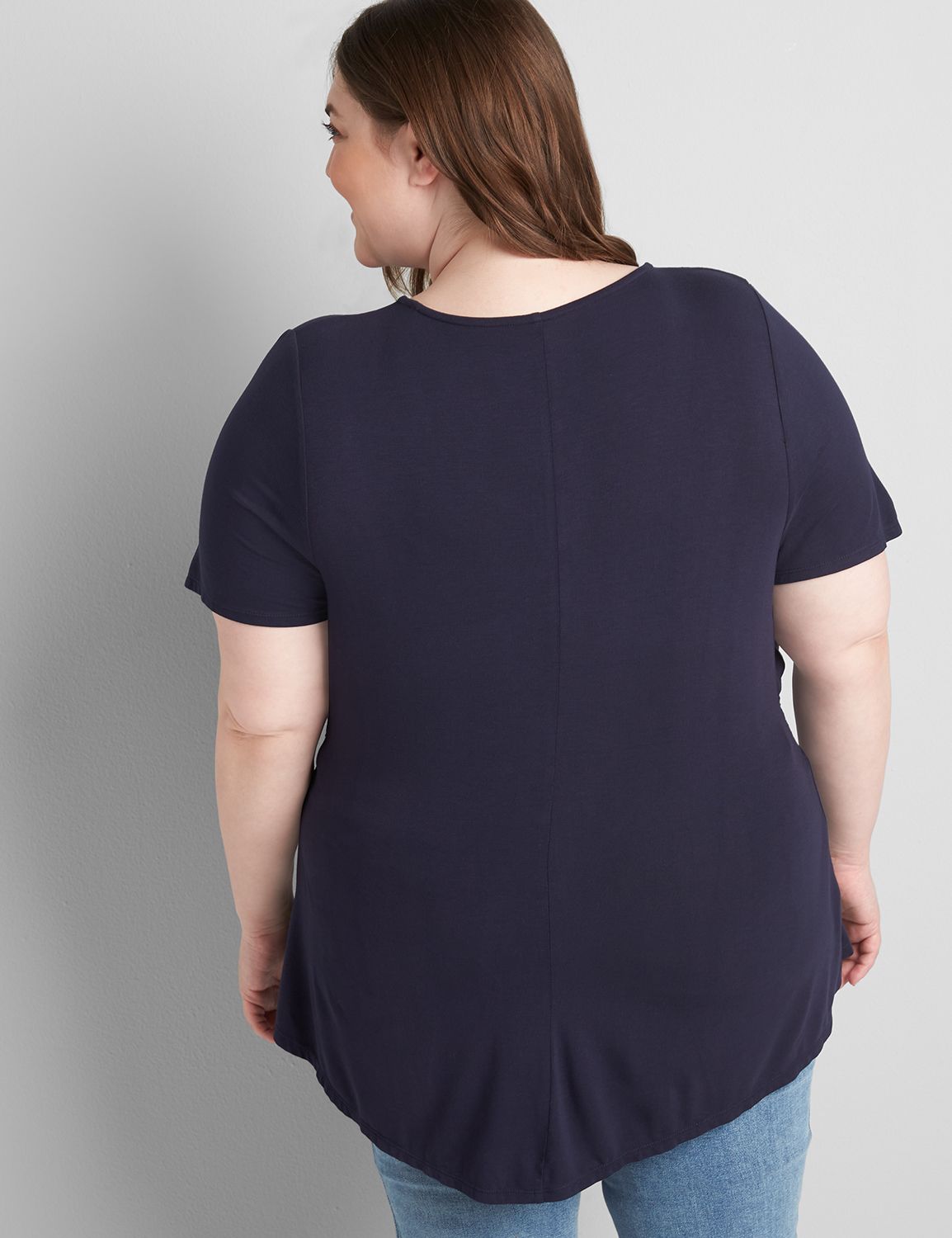 Button Detail Swing Top With Smocking Product Image 2