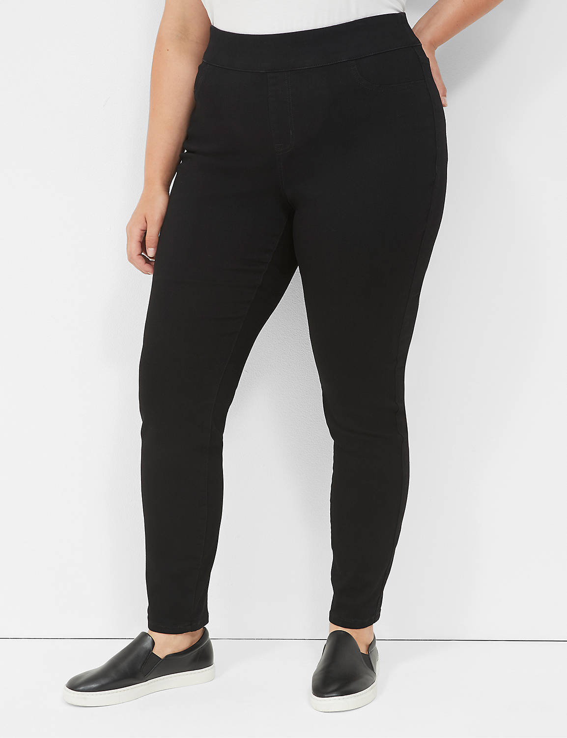 SIGNATURE HIGH RISE PULL ON JEGGING Product Image 1