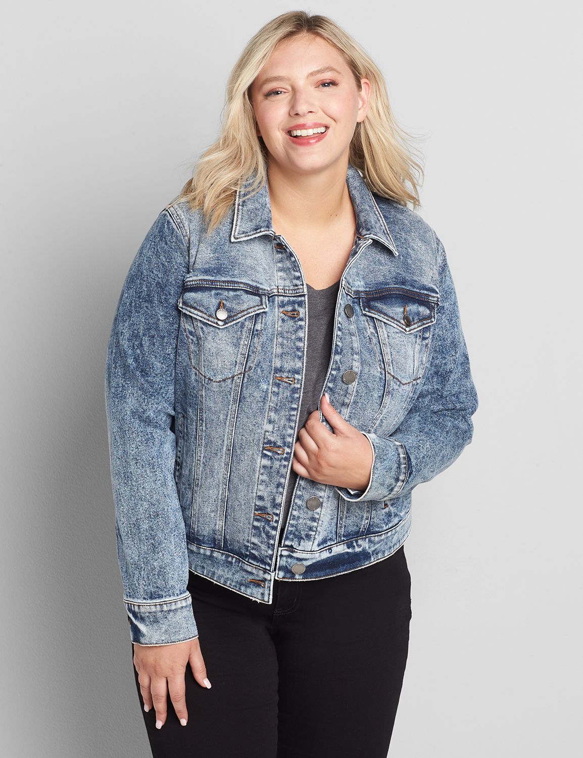 Lane bryant outlet jean jacket