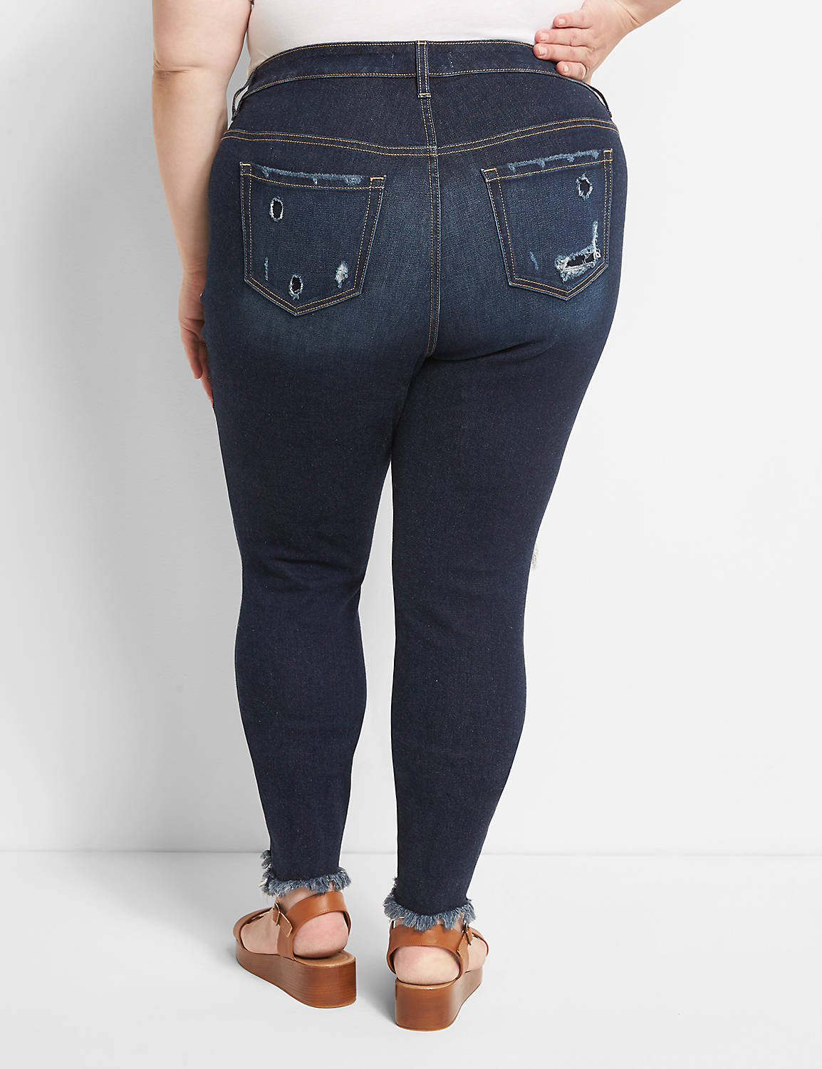 Straight Fit High-Rise Skinny Jean Product Image 2