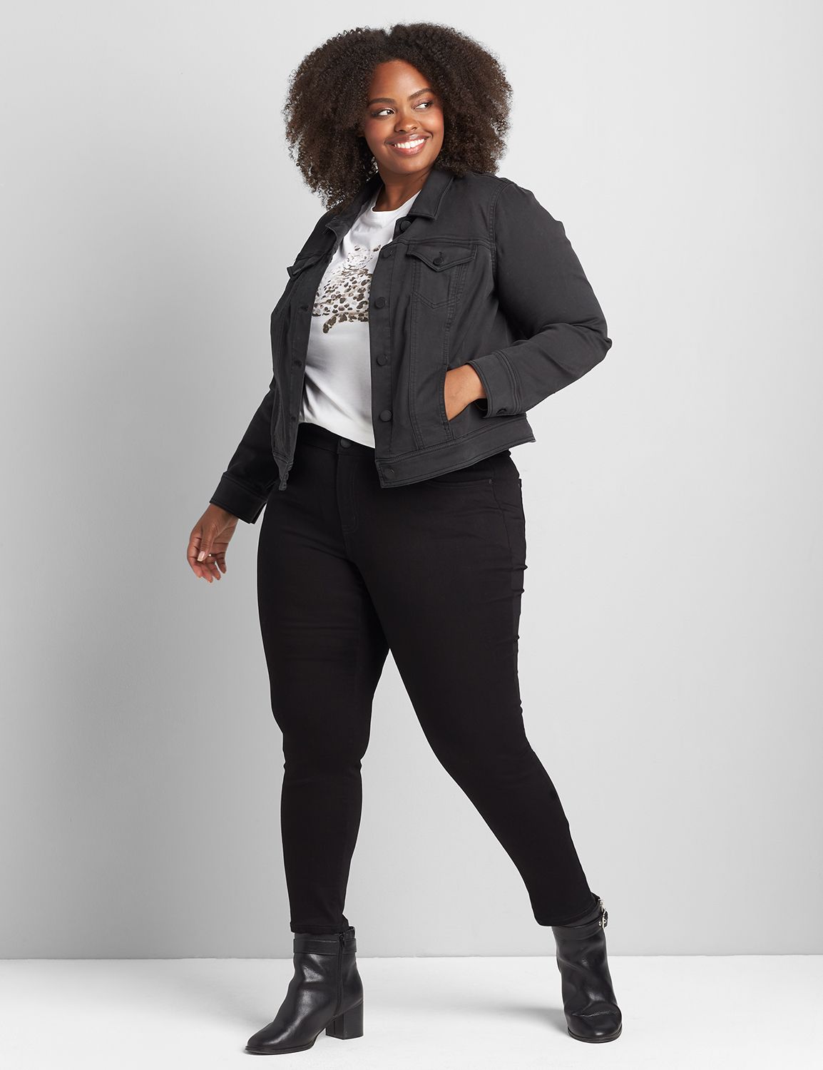 Lane bryant outlet jean jacket