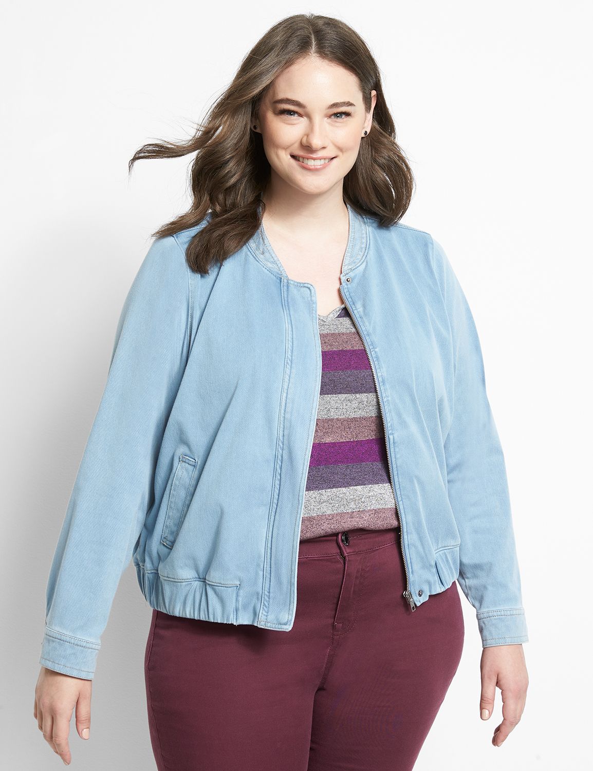 Lane bryant bomber store jacket