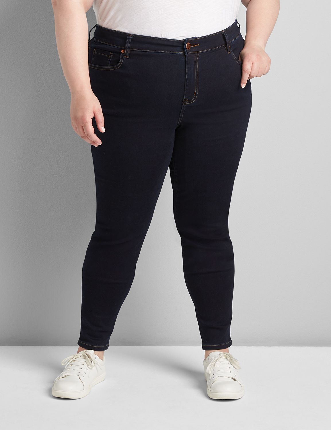 Seven7 High-Rise Flare Jean With Raw Hem