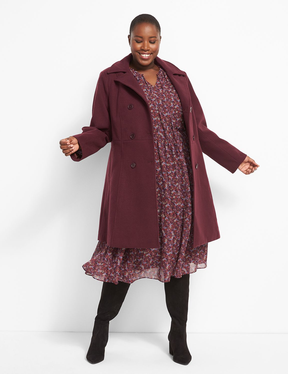 Lane bryant 2025 wool coat