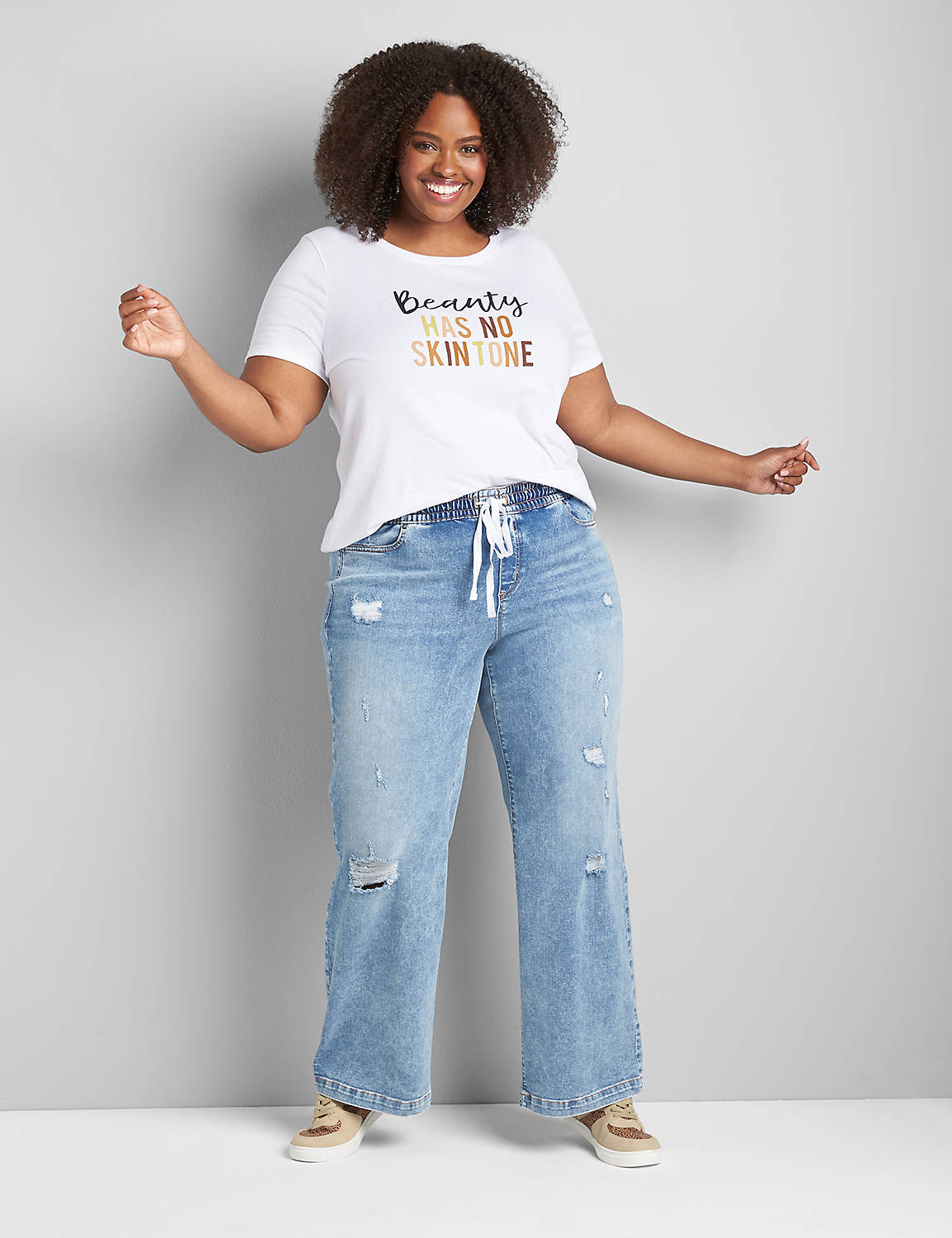 Beauty Has No Skin Tone Graphic Tee Product Image 1