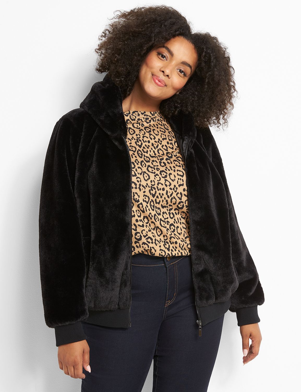 Lane bryant 2025 faux fur coats