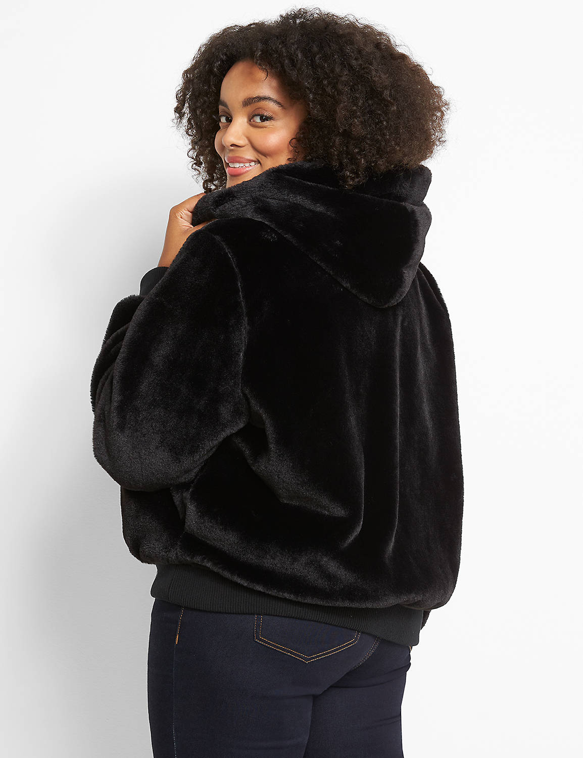 Hooded Faux Fur Coat 1123194 Product Image 2