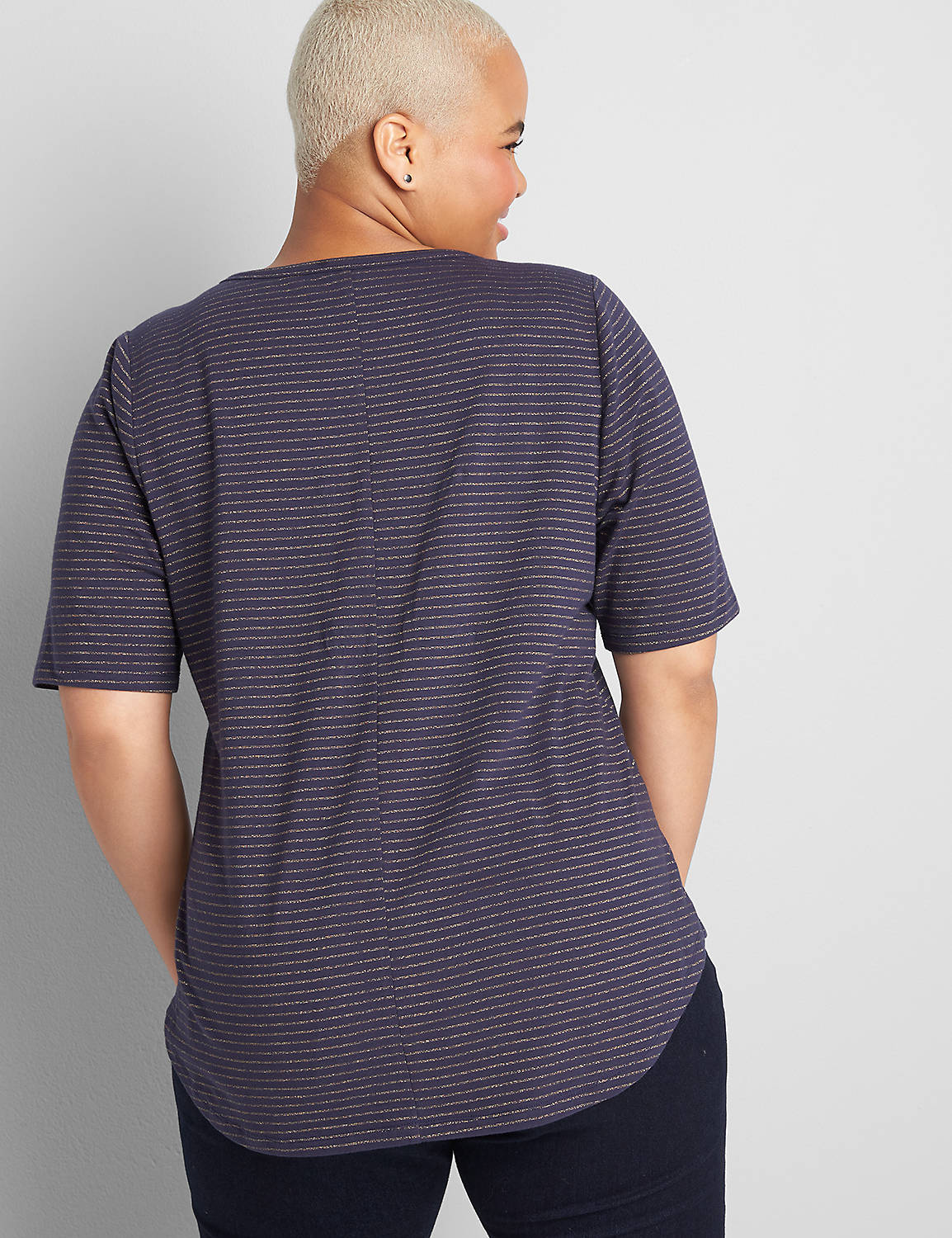 Perfect Sleeve Open Crew Neck Curve Product Image 2