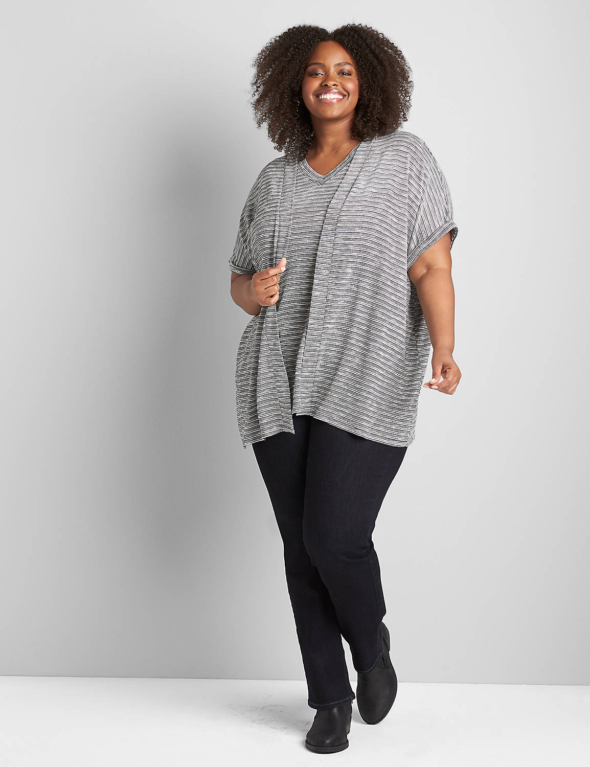 Cuffed Dolman-Sleeve Overpiece Product Image 3
