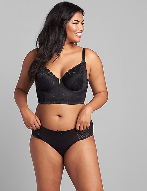 Shimmer Lace Lightly Lined French Balconette Bra