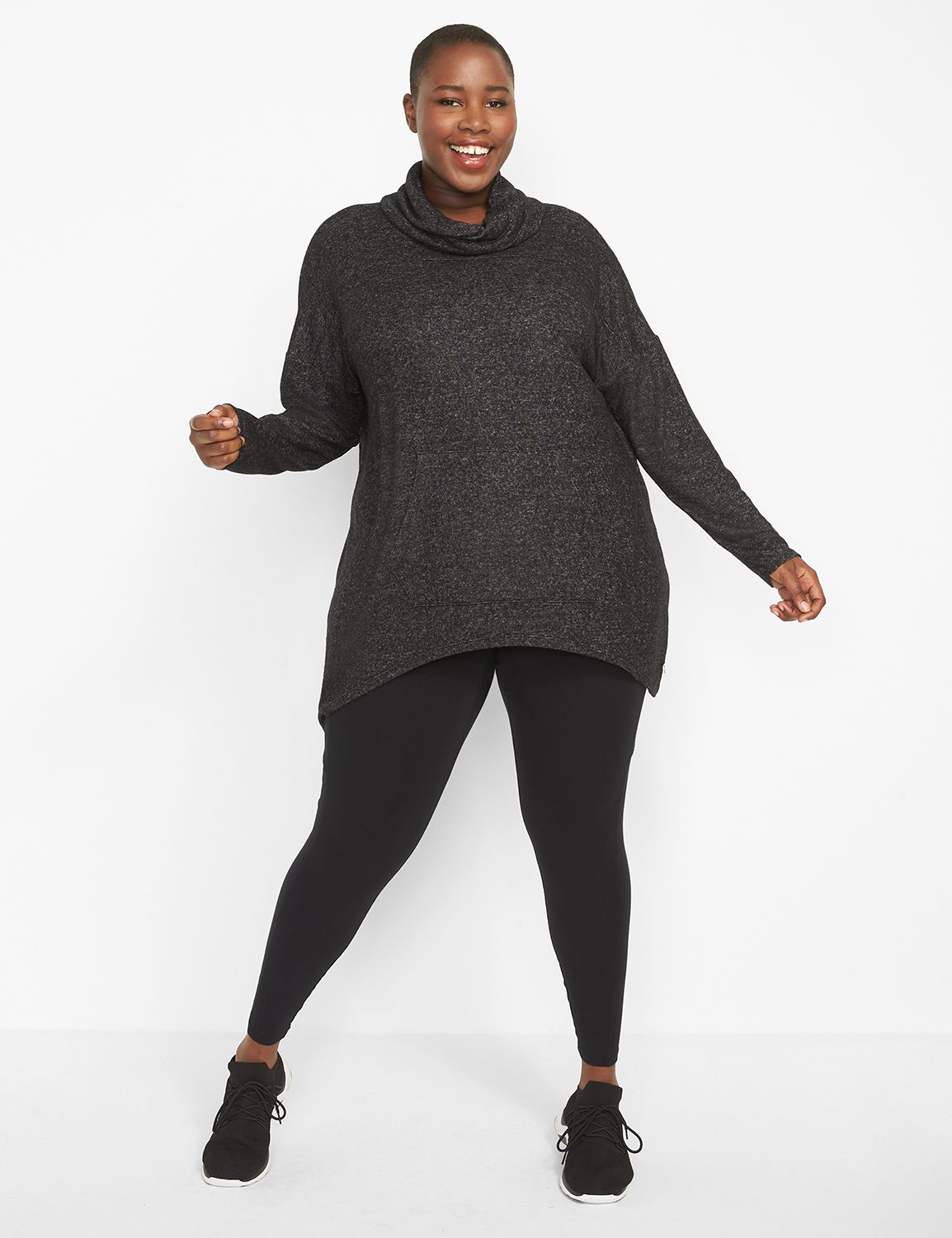 LIVI Cowl-Neck Poncho Top Product Image 3