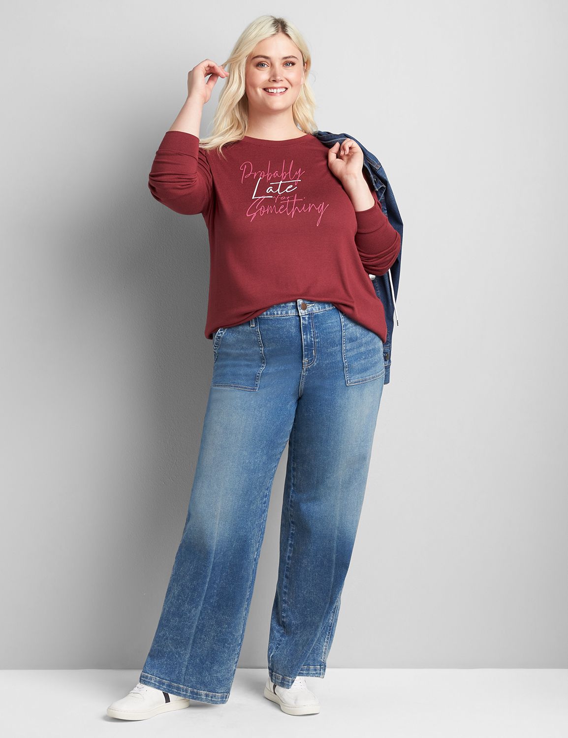 Lane bryant shop wide leg jeans