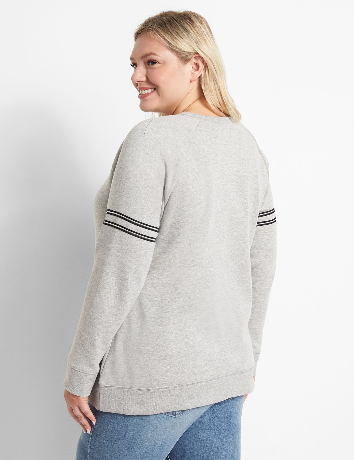 Long Sleeve Crew Neck Tee Raglan Graphic: 7 1123300:BC04 Heather grey:10/12 Product Image 2