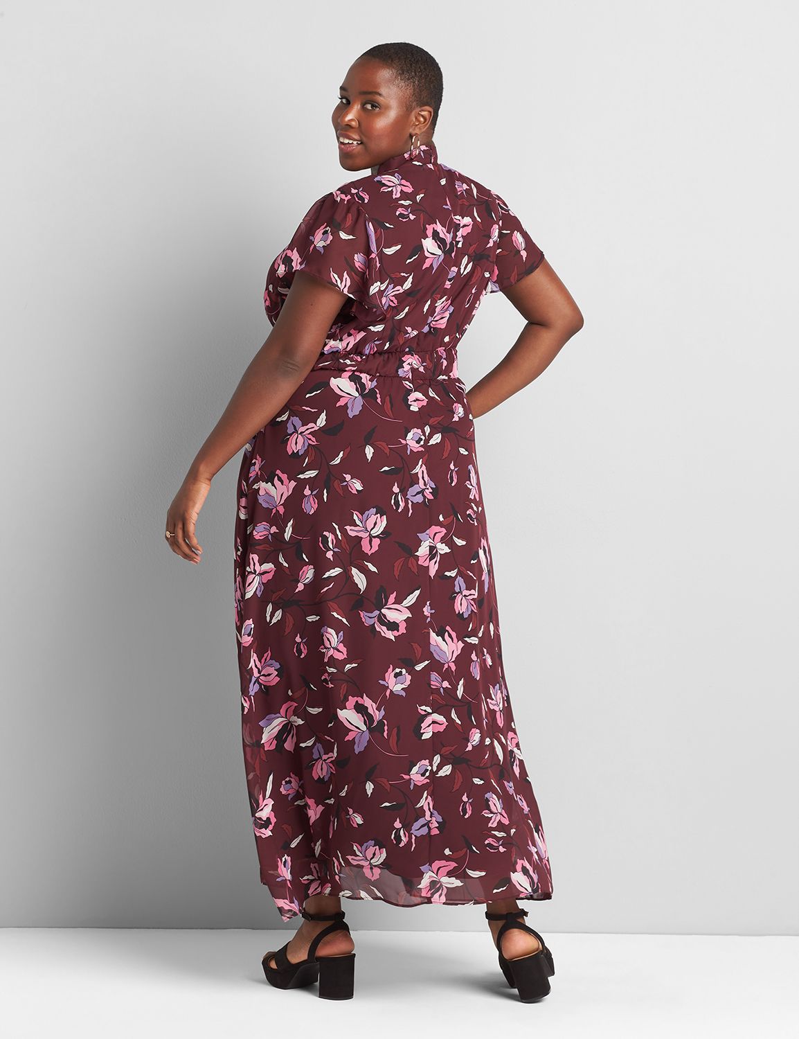 Midi Dress With Button Detail Product Image 2