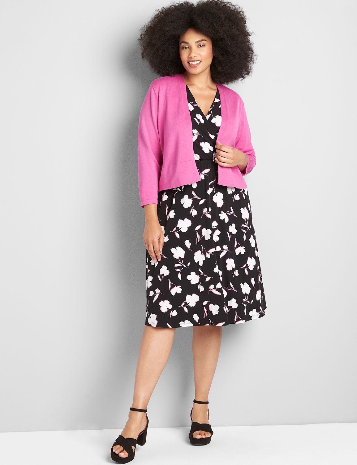 3/4-Sleeve Shrug Product Image 3