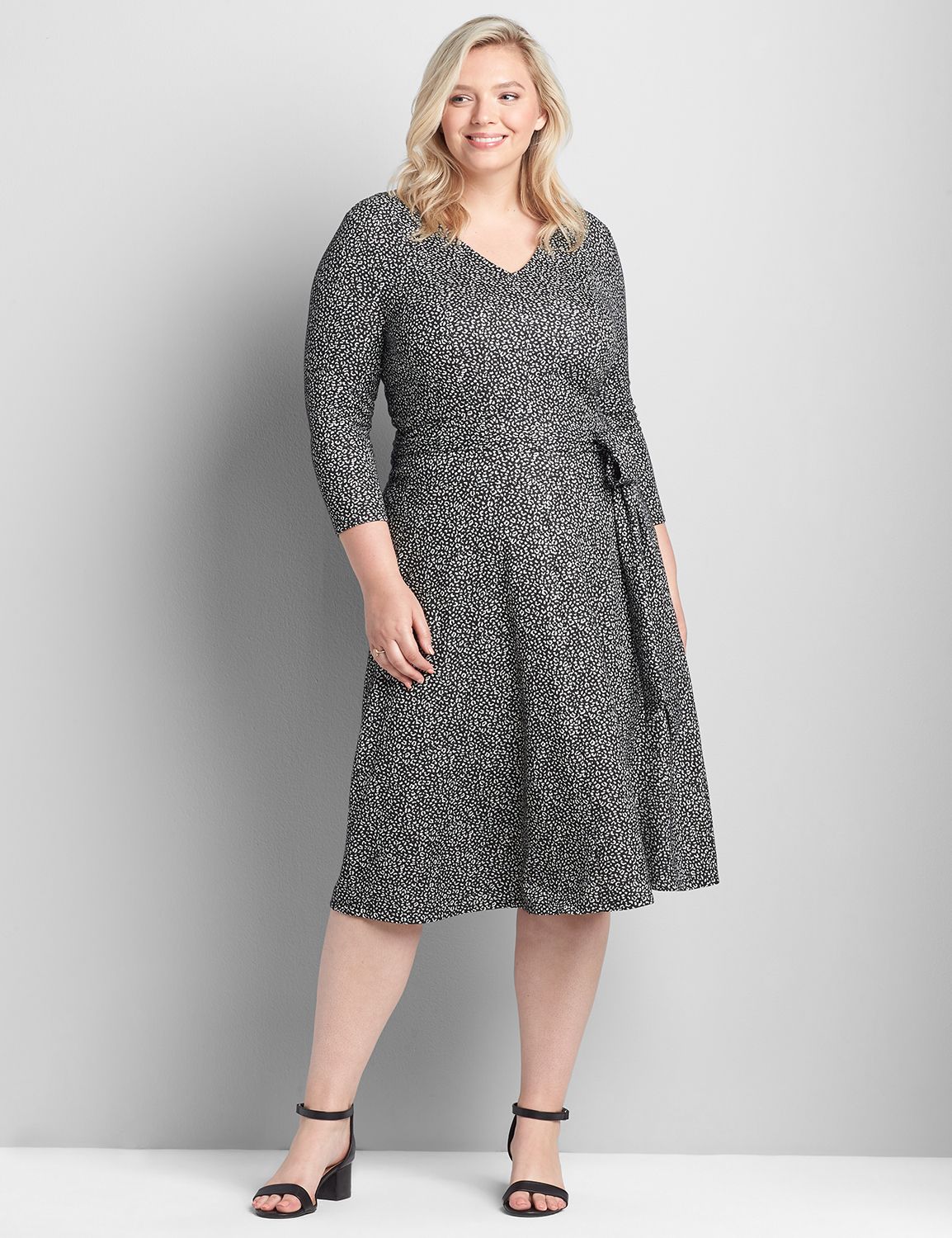 Knit Lena Dress - Animal Jacquard