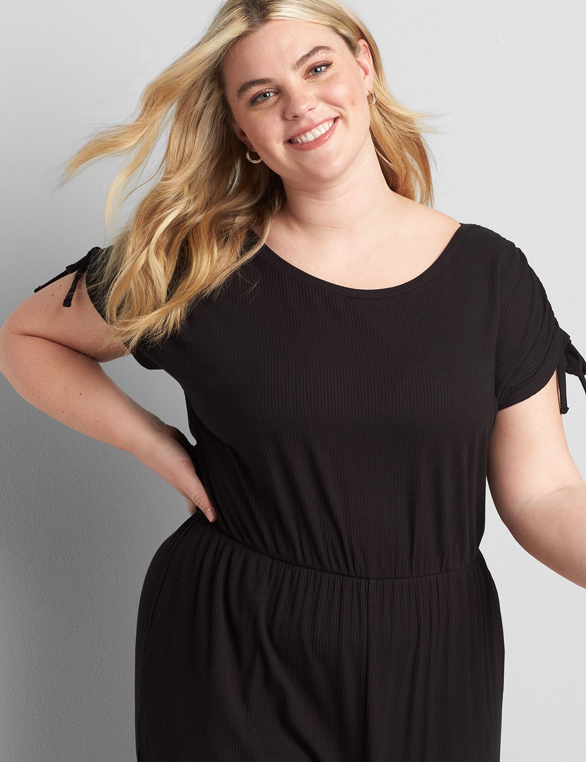 Ruched-Shoulder Jumpsuit Product Image 3