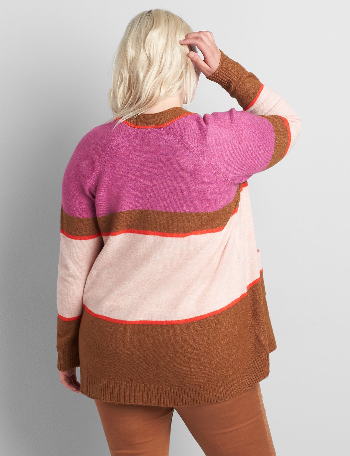 POL Ruffled Open Front Sleeveless Cardigan