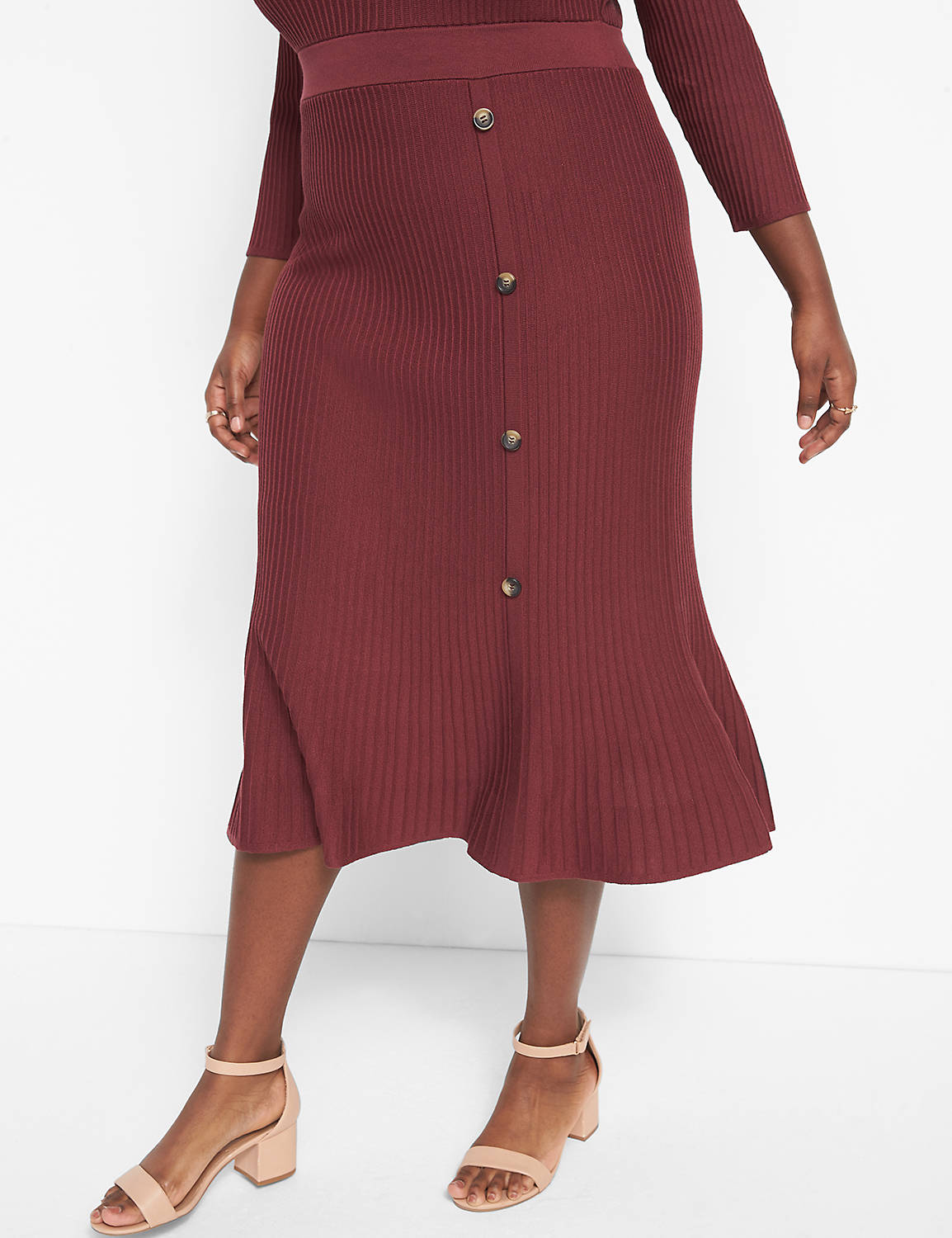 Burgundy Bliss A-Line Knit Dress Burgundy Bliss A-Line Knit Dress